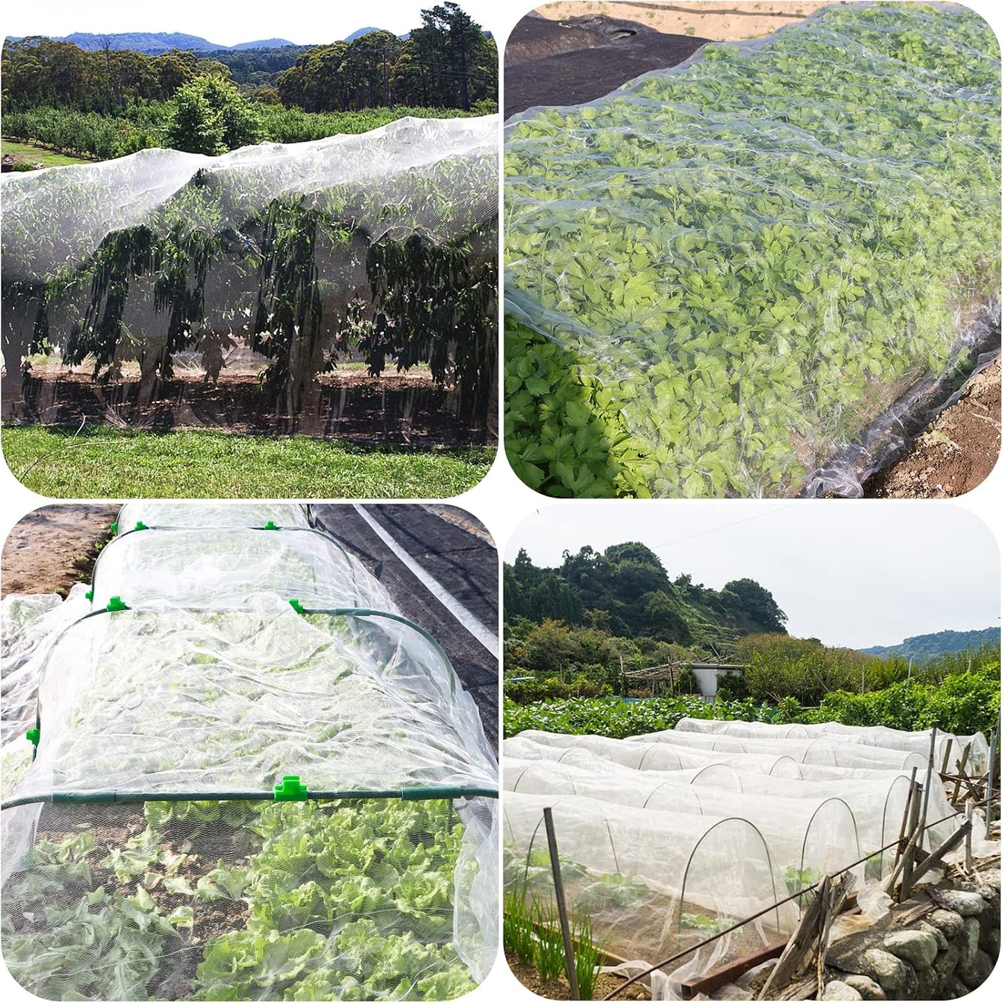 Garden Netting Kit 10×30 FT Ultra Fine Mesh Plant Protection Cover