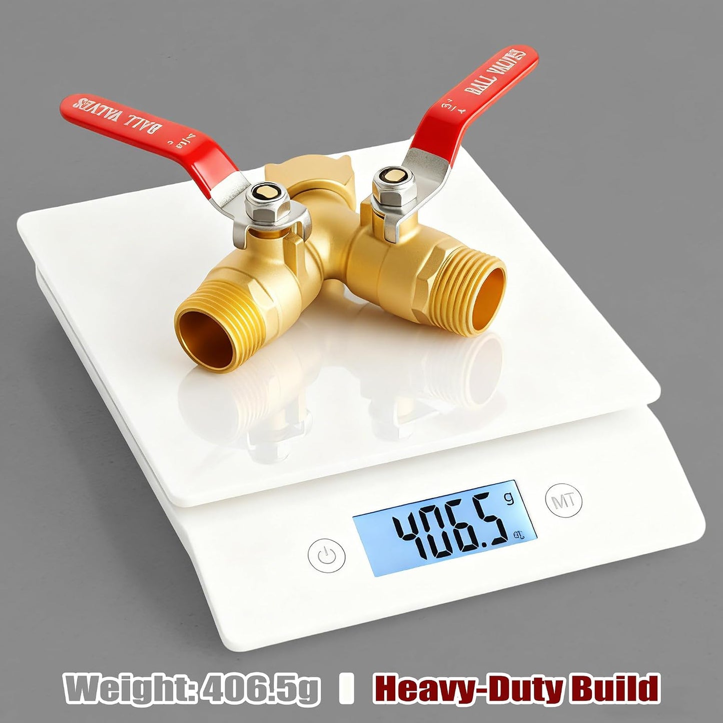 Garden Water Hose Splitter 2 Way Heavy Duty Brass Spigot Bib Dual Y Splitter Diverter Faucet