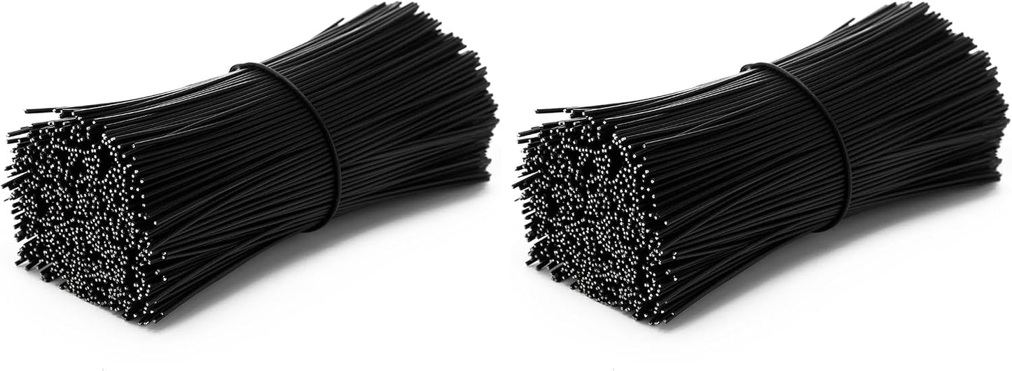 500pcs Plastic Twist Ties for Bags,4.7 Inch Cable Bread Ties Reusable Plant Wire Twist Tiesfor Household and Office Use