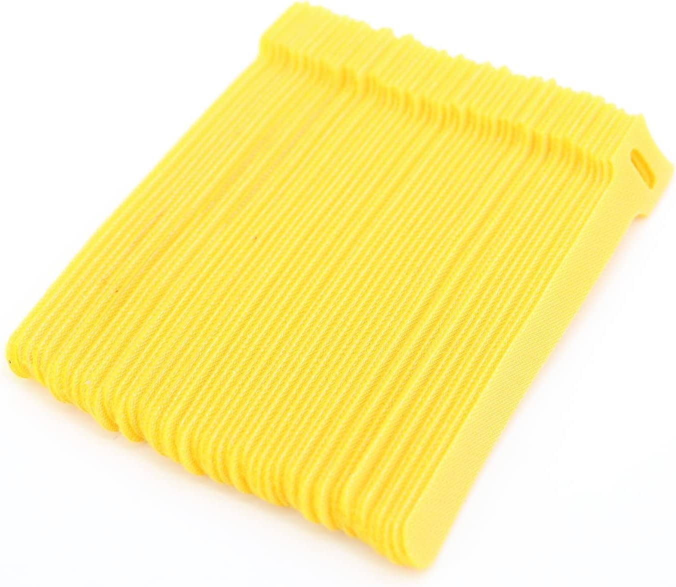 50pcs Reusable Fastening Adjustable Cable Ties Wire Management (6 Inch, White)