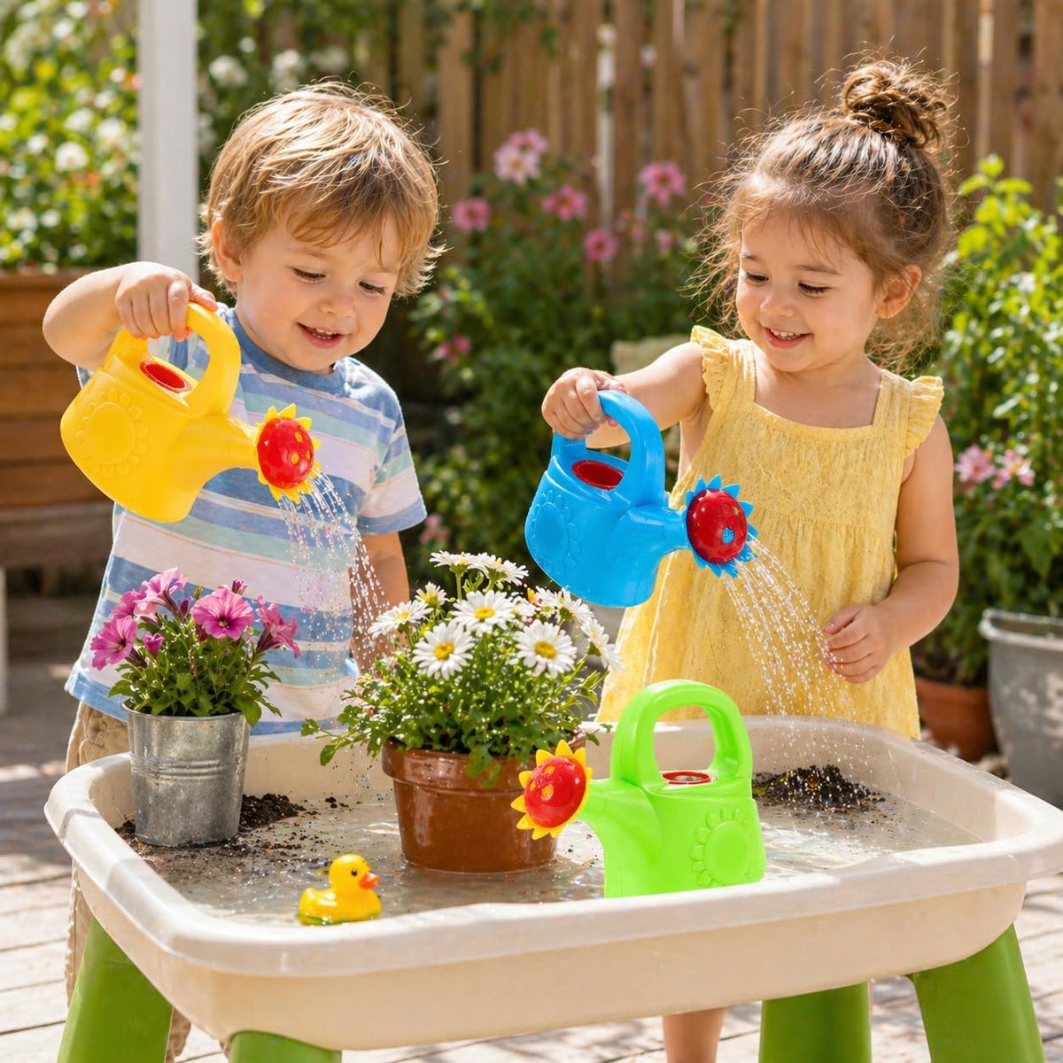 3 Pack Kids Watering Can, Chicken Watering Cans (Random Color)