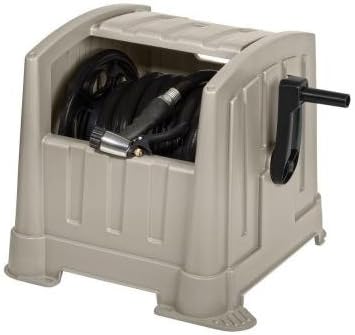 Garden Hose Reel Cart CPLPPJ100DT Hideaway with 100-Foot Hose Capacity, Heavy Duty Resin Portable. Perfect for Patio & Poolside Cleaning, Garden, Yard, Backyard, Lawn Car Wash.