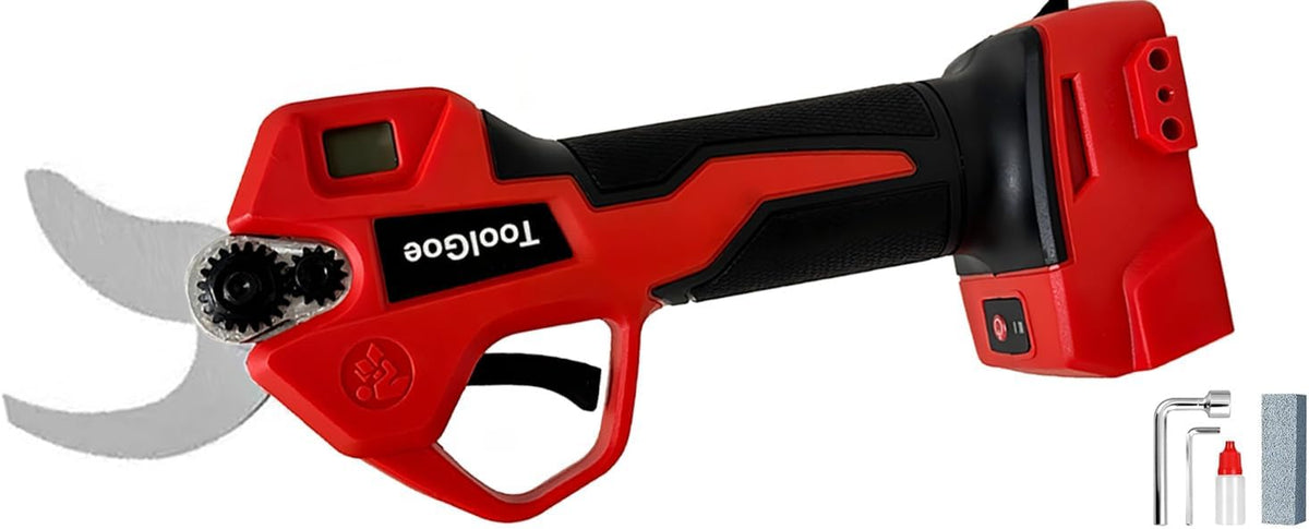 Electric Pruning Shears Compatible with DeWalt 20V Battery – Portable Cordless Pruning Shears with Brushless Motor, LCD Display, Adjustable Blade 0.98"–1.5", Battery Powered Tree Trimmer (Tool Only)
