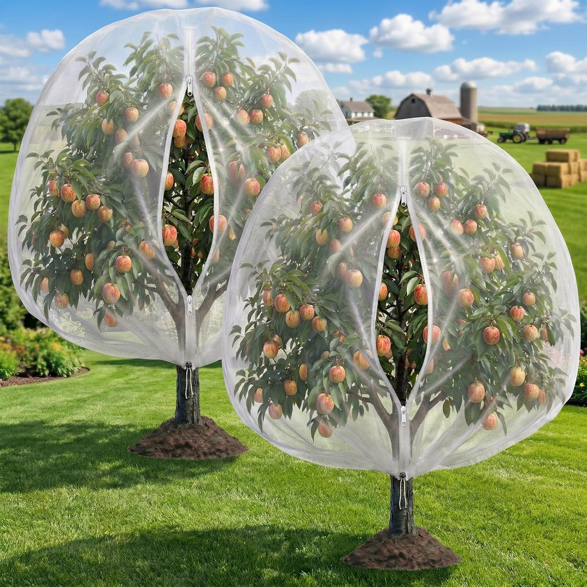 Garden Bird Netting for Plant and Fruit Tree Protection,4 Pack 4.9x4FT