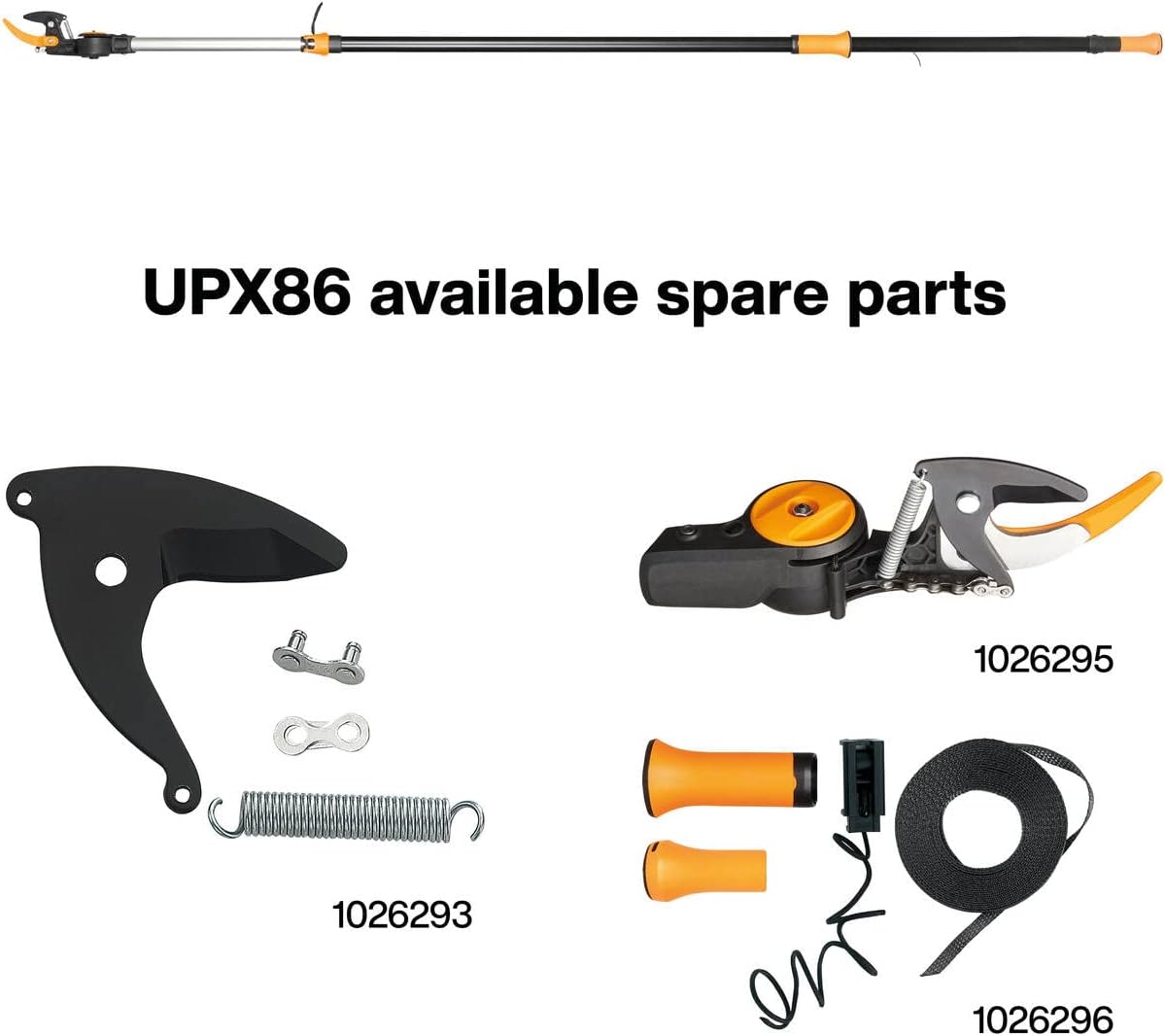 Internal Rope and Roll Cord for Tree Pruner Bypass UP82, Plastic, Black, 1027525