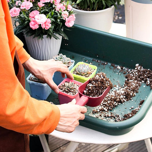 Garden Tidy Potting Tray, Plant Reportting Tray for Indoor Transplanting Gardening Planting Accessories Large Succulent Table