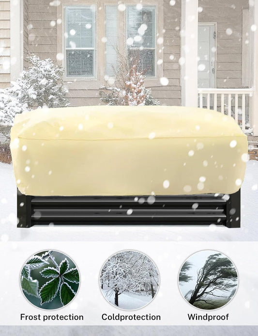 2 Pack Plant Covers Freeze Protection, Plant Frost Protection Covers, Winter Plant Covers, Plant Protection Wrap Cover, Reusable Frost Cloths for Outdoor Plant, with Drawstring (59"x17.7"x15.7")
