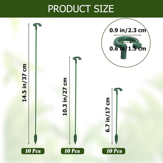 Pack of 30 Small Plant Stakes for Indoor Plants 3 Size