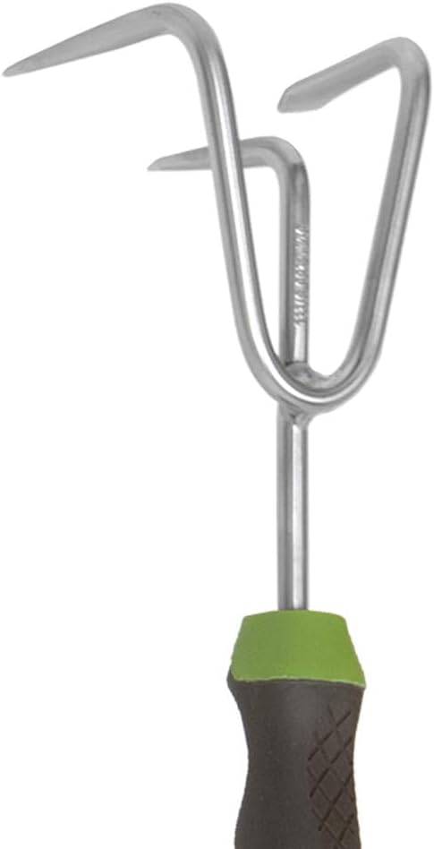 2445200 Stainless Steel Hand Cultivator with Ergo Gel Grip, 11-Inch