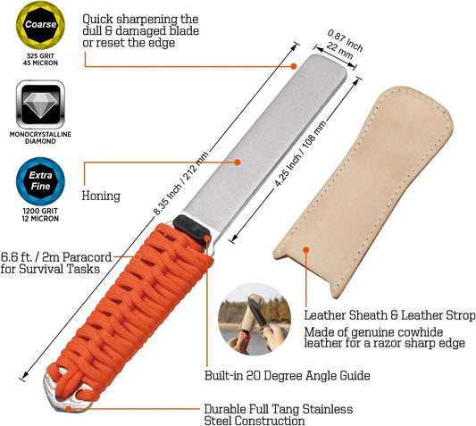 181N Dual-Grit Diamond Sharpening Stone File