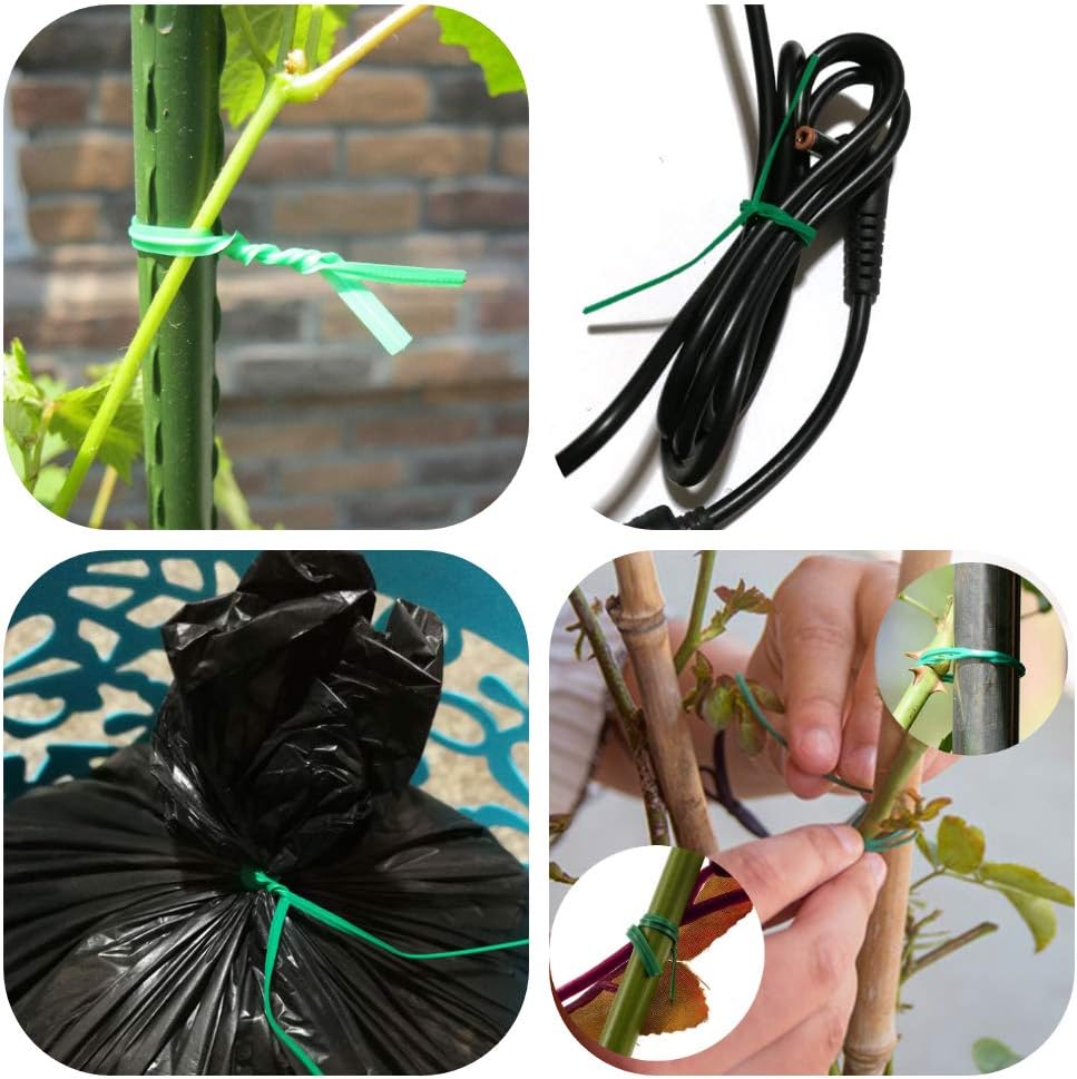 100pcs 8" 20cm Garden Twist Ties Plastic Garden Plant Support Cable Cord Ties