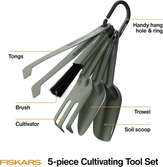 5-Piece House Plant Cultivating Tool Set for Indoor Gardening