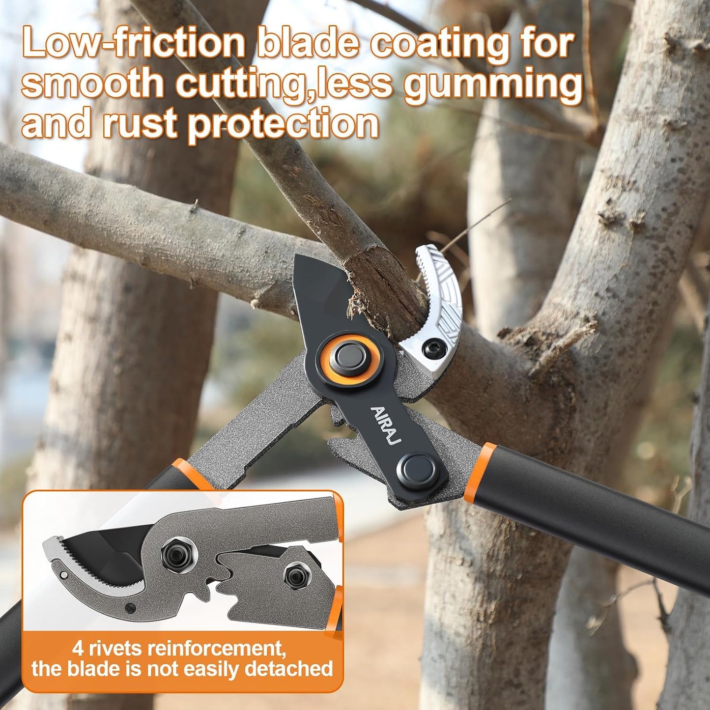 18" Bypass Loppers for Gardening,Tree Trimmer with 1.5" Cutting Capacity