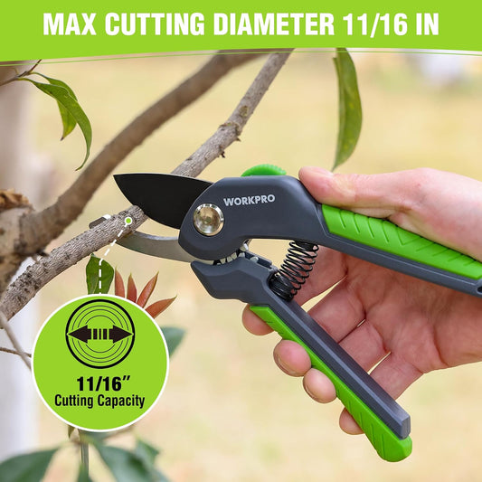 8.5" Bypass Pruning Shear, Garden Scissors & Clippers