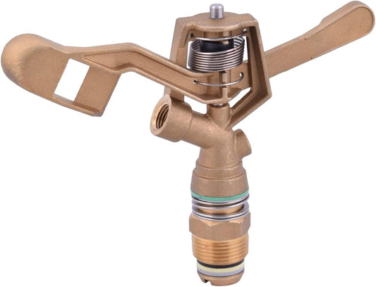 3/4-in Brass Impact Sprinkler with 4pcs Nozzles 1/8",9/64",5/32",11/64" (1-Pack)