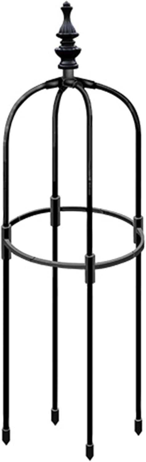 Obelisk Trellis 3ft Tall Round Thicken Rustproof Topiary Frame DIY Plant Climbing Easy to Assemble Plant Frame for Indoor Outdoor Garden Climbing Plants, Obelisk Trellis