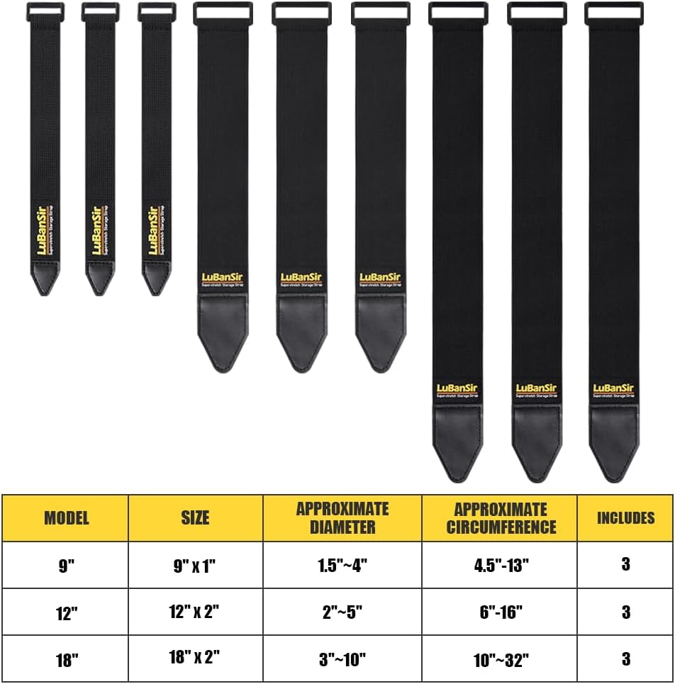 Cinch Straps - 2" x 18" (12 Pack) for Extension Cords Organization