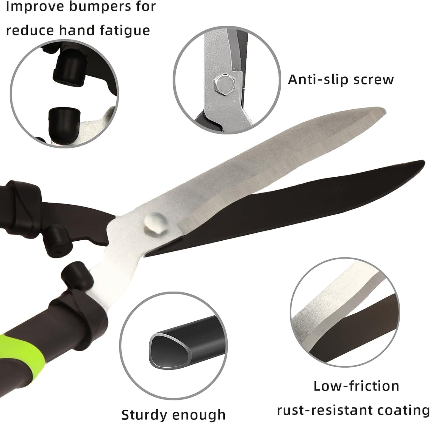 Loppers Hedge Clippers & Pruners Combo Set 3-Piece Hedge Shears