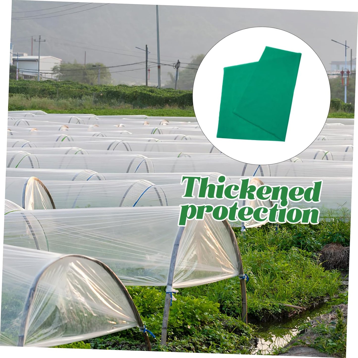 1pc Insulation Vegetable Cover Plant Frost Protection Winter Cover for Outdoor Plants Reusable Floating Row Garden Horticultural Non-Woven Frost