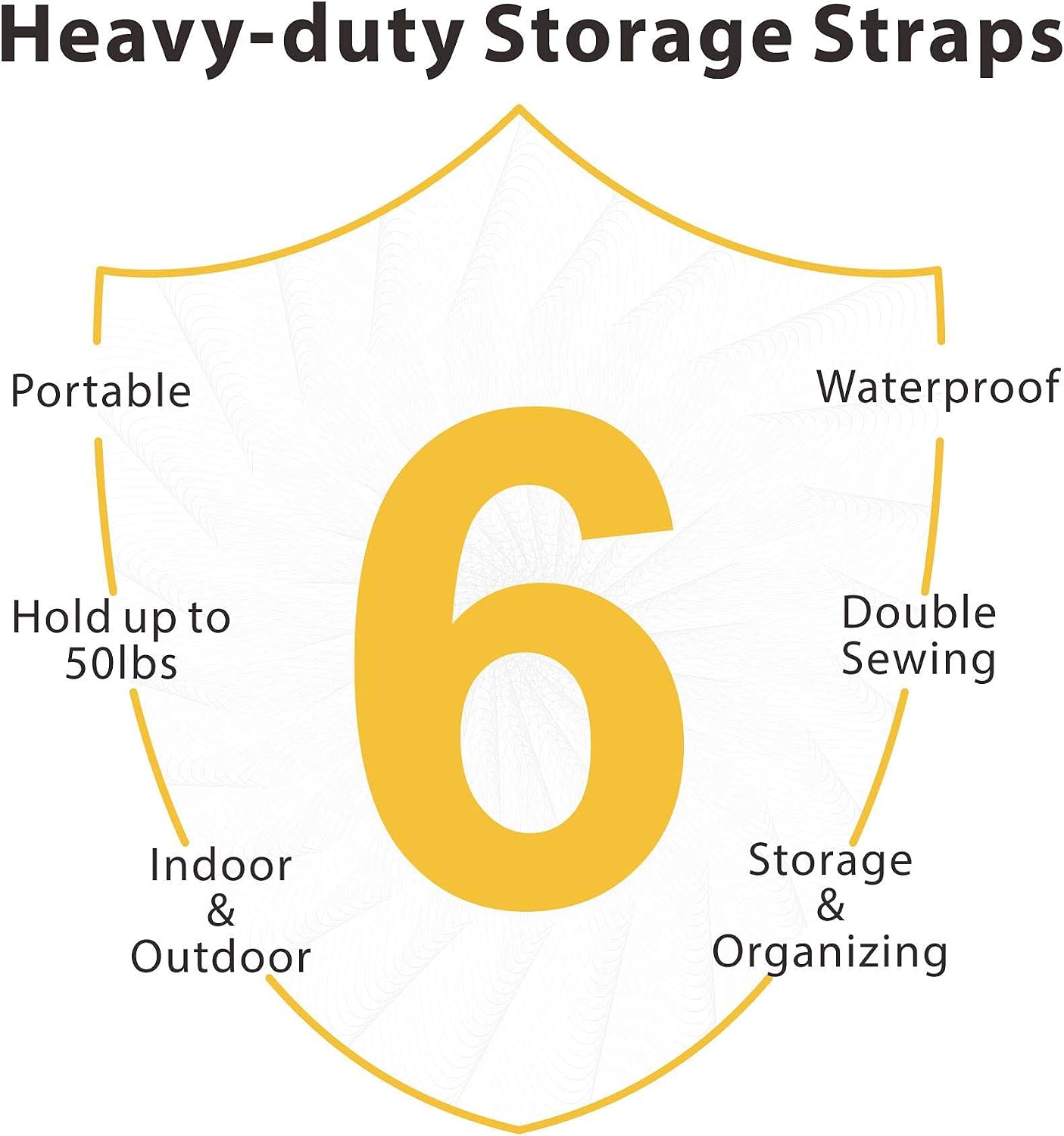 2 Pack 28" Extension Cord Storage Straps with Carrying Handle