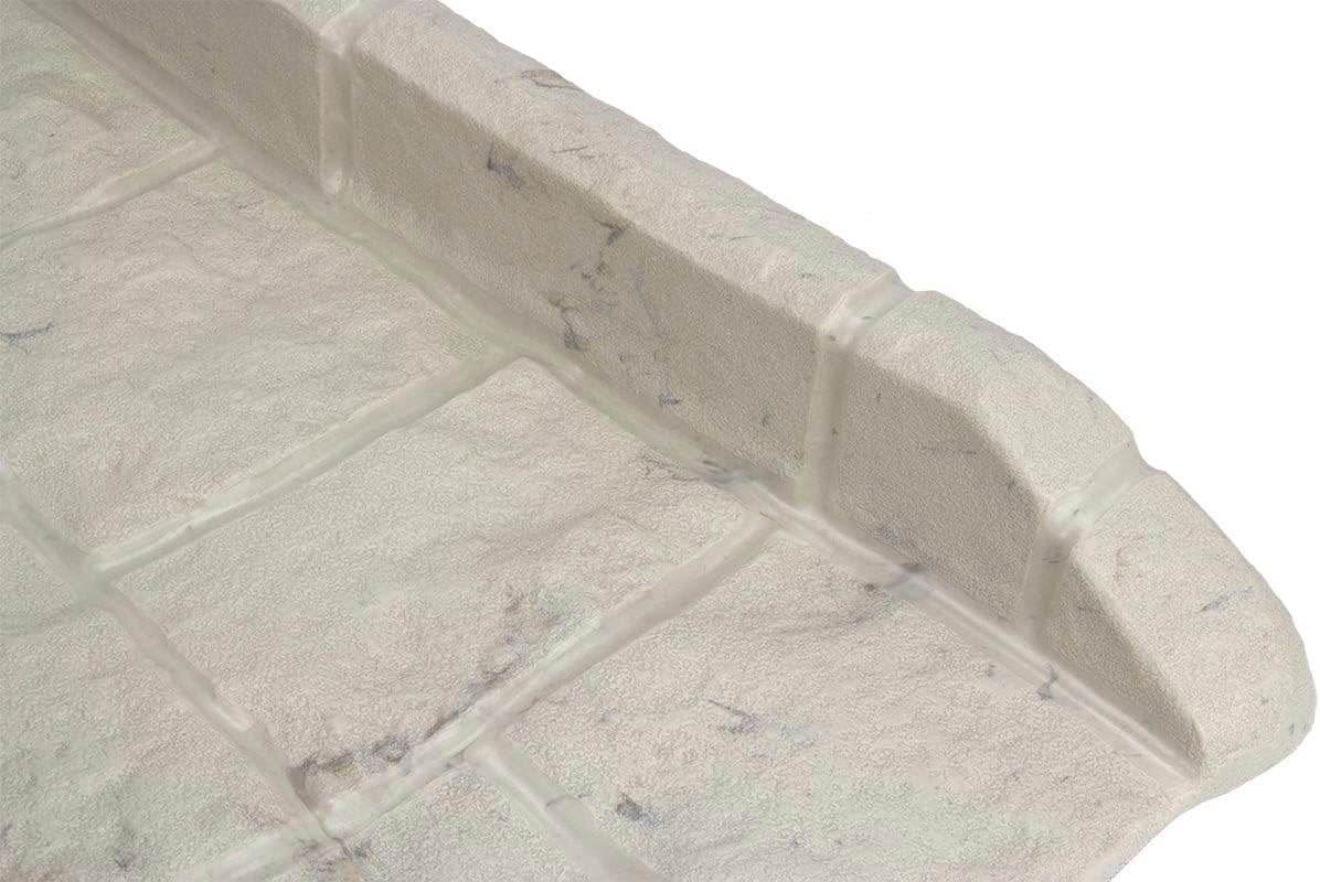 Easy Assembly Downspout Splash Block, Poly Composite, Light Taupe