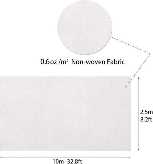 Floating Row Cover- 8.2x32.8ft Frost Blanket 0.6oz Garden Row Covers- Garden Blanket Fabric Plant Cover Protects Outdoor Plants Vegetables from Frost, Sun Insects Harsh Weather