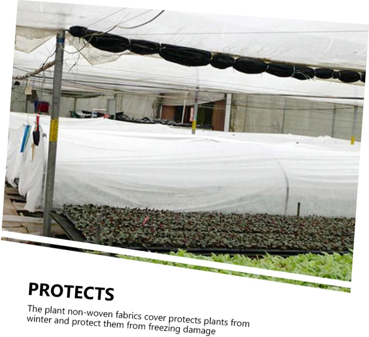 Warm Plant Protecting Non Woven Fabric Cover for Winter Shrub Protection Reusable Floating Row Cover for Vegetables Frost Blankets for Outdoor Plants