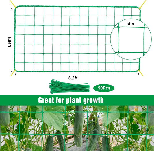 Trellis Netting, 8.2 x 6.6Ft Garden Netting