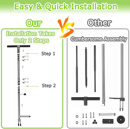 Stand Up Weed Puller Tool, 38 Inch Long Handle 3 Claw Weeder