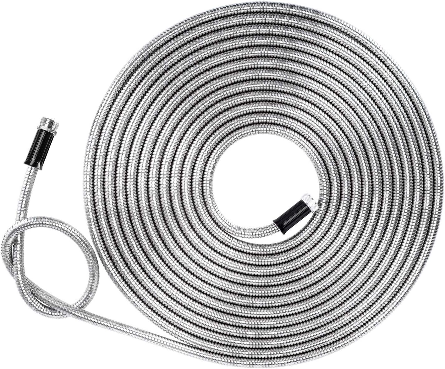 Metal Short Garden Hose 5ft Connectors, Drainage Hose for Dehumidifier Small Water Hose Extension High Pressure Bib Reel Extender, Drinking Water Hose for RV Outdoor