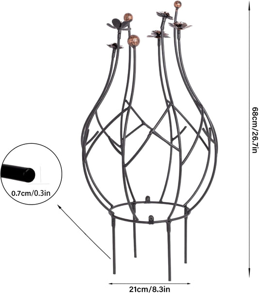 Obelisk Trellis Garden - 27" Metal Climbing Support for Vines