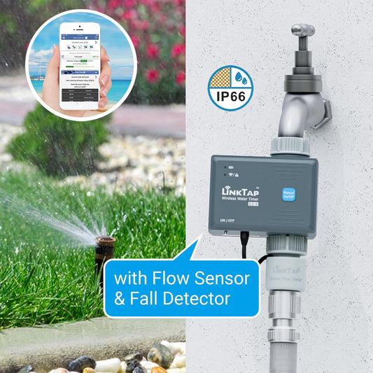 LinkTap G2S Smart Garden Hose Timer & Gateway, 2-Year Battery Life