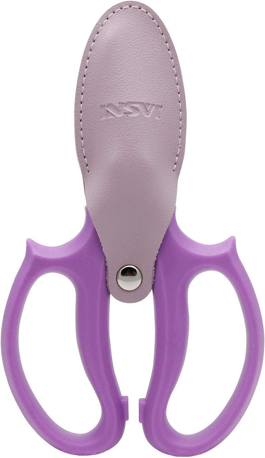 Garden Pruning Shears Scissors with Comfort Grip Handle, Premium Steel Professional Floral Scissors, Perfect for Arranging Flowers, Pruning, Trimming Plants, Gardening Tool (Purple)