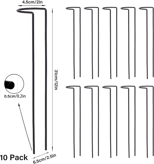 10Pcs Monstera Plant Support - 12" Durable Iron U-Shaped Trellis Stakes