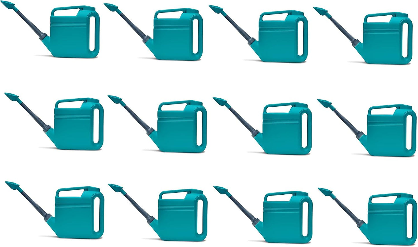 2 Gallon Watering Can, Garden Watering Can Outdoor, Large Plant Watering Can with Long Spout, Non-Slip Handle, Leak-Proof Plastic Watering Can