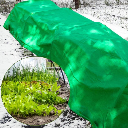 Winter Plant Covers Freeze Protection Blanket Frost Cloth Indoor Outdoor Floating Row Cover for Raised Beds, Vegetable Garden, Potted Plants - Green, 8.2 X 24.61 Ft