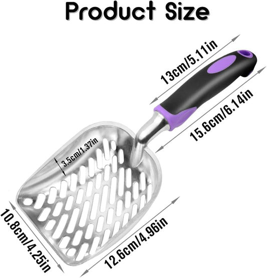 Cat Litter Scoop-Metal Litter Scooper-Kitty Metal Scooper-Long Handle