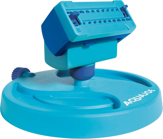BDL-A0138-P2 20-Nozzle Mini Gear-Driven Oscillating Sprinkler on Sled Base, Customizable Coverage, 4,250 Sq. Ft. Max Coverage