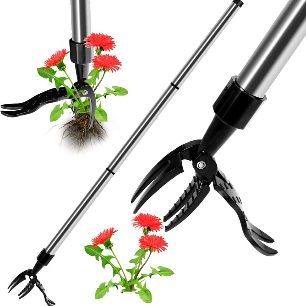 Weed Puller Tool, 39" Claw Manual Weed Remover, Weed Puller, Grandpas Weeder, Stand Up Weed Puller Tool Aluminum Claw Manual Weed Remover Tool