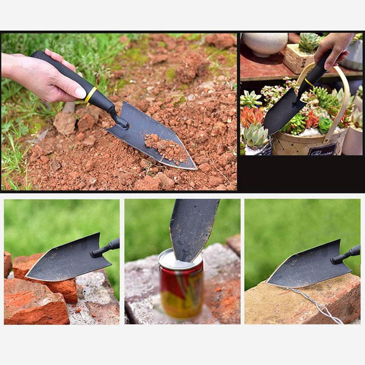 Heavy Duty Garden Trowel, Carbon Steel Hand Shovel for Planting