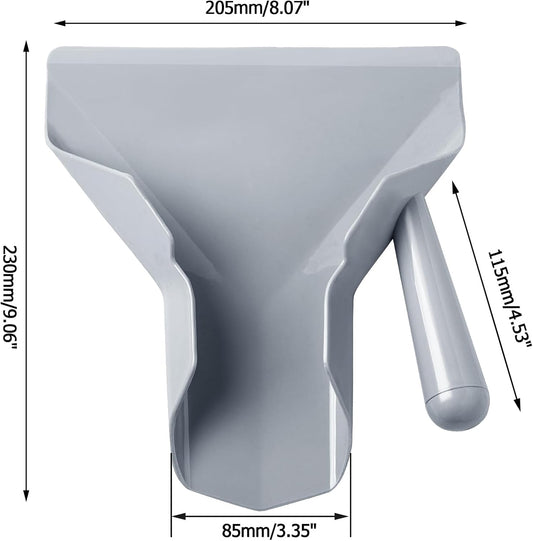 Polycarbonate French Fry Popcorn Scoop, Right Handle