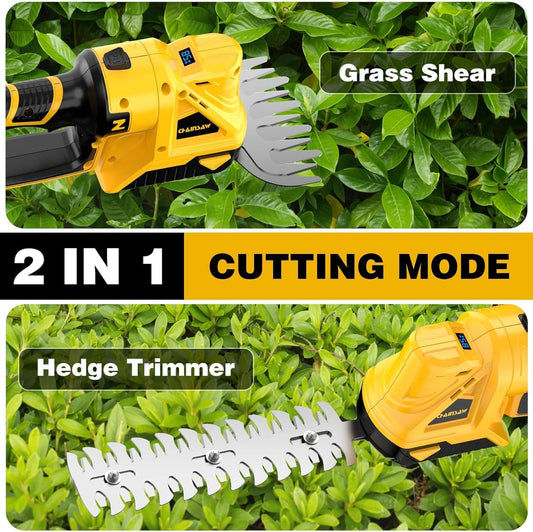 Cordless Hedge Trimmer for Dewalt 20V MAX Battery (No Battery) - Electric Hedge Trimmer Cordless Grass Trimmer, Bush Trimmer & Grass Shears for Yard,Brushless Motor,Powerful & Lightweight