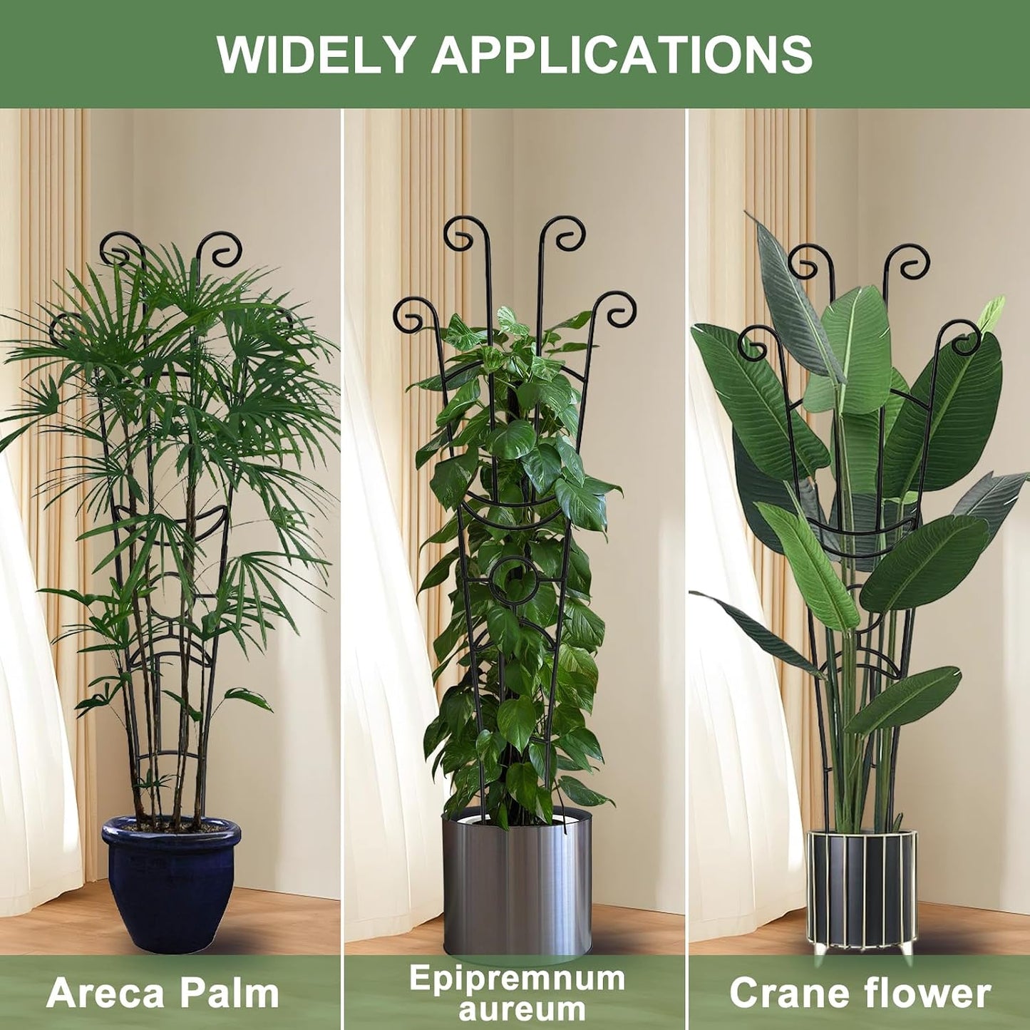 32.6in Monstera Plant Support Trellis for Indoor Plants, 2P