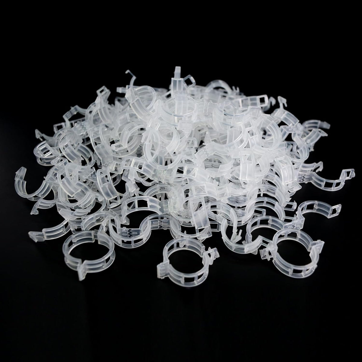 Tomato Clips for Climbing Plants 100 Pack Clear Reusable Plastic