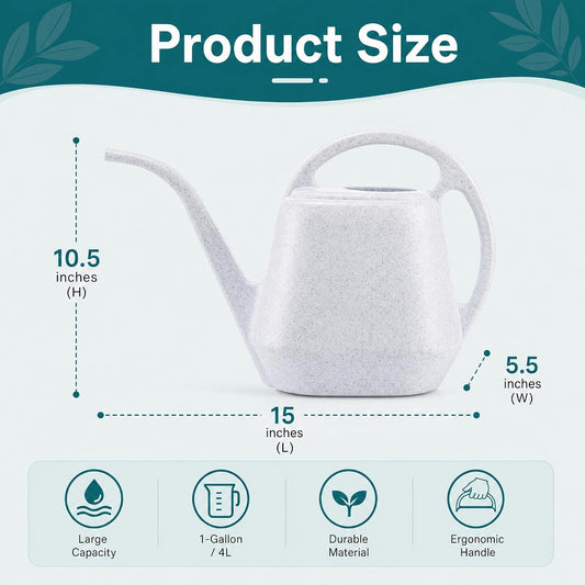 Plastic Watering Can, 1-Gallon