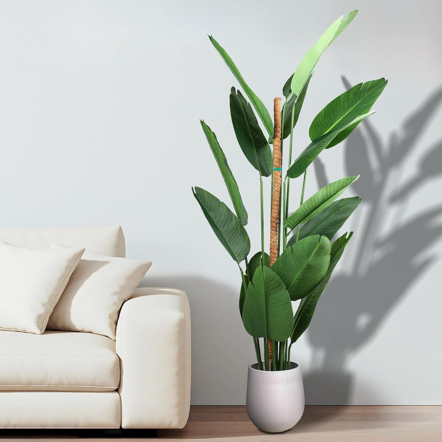 2 Pack Moss Pole for Monstera, Bendable 29" Coco Coir Plant Support with Rustproof Aluminum Core, Plant Support Stakes for Climbing Indoor Plants, Pothos, Philodendron