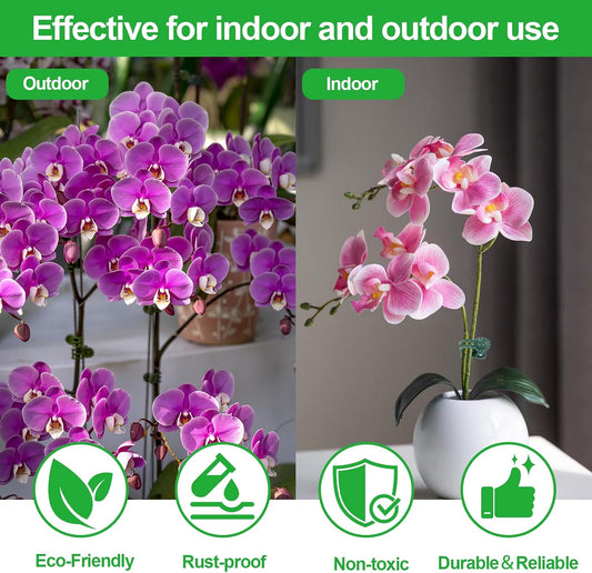 50 Pcs Plant Clips Orchid Clips,Plant Orchid Support Clips,Flower and Vine Clips,Garden Clips,Plant Clips for Climbing Plants