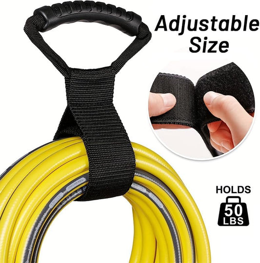 Cable Storage Straps - 1 Pack Garden Hose Storage Straps - Heavy-Duty Hook and Loop Straps, Garden Water Hoses and Garage Tool (1 Pack)