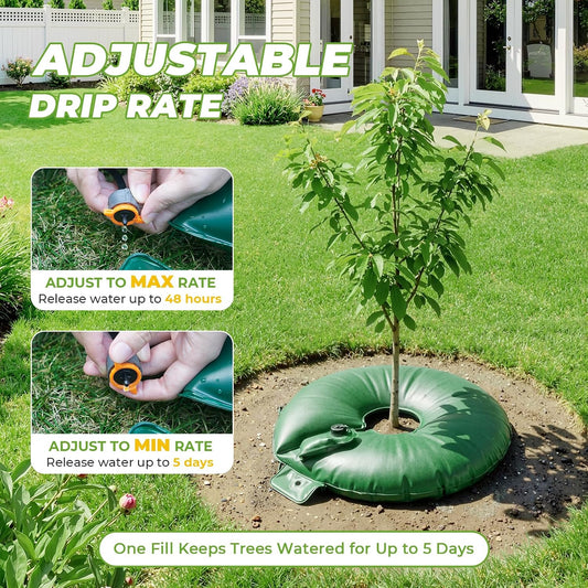 15 Gallon Slow Release Tree Watering Bags, 2 Pack