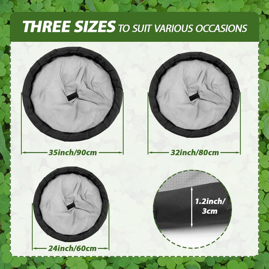 3 Pack Floating Plant Barrier Floating Island Plant Protector, Flora Fish Barrier for Garden Water Features Pond Protection(35/32/24 Inches)